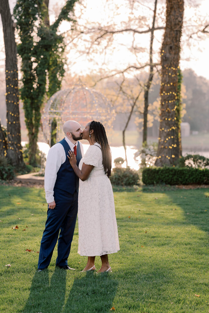 Romantic & Playful Engagement Photos at Tryphena’s Garden in Fort Valley, Georgia