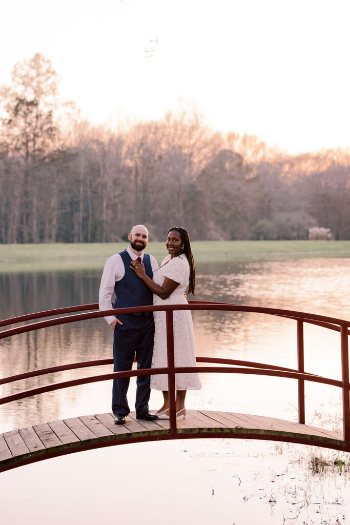 Romantic & Playful Engagement Photos at Tryphena’s Garden in Fort Valley, Georgia