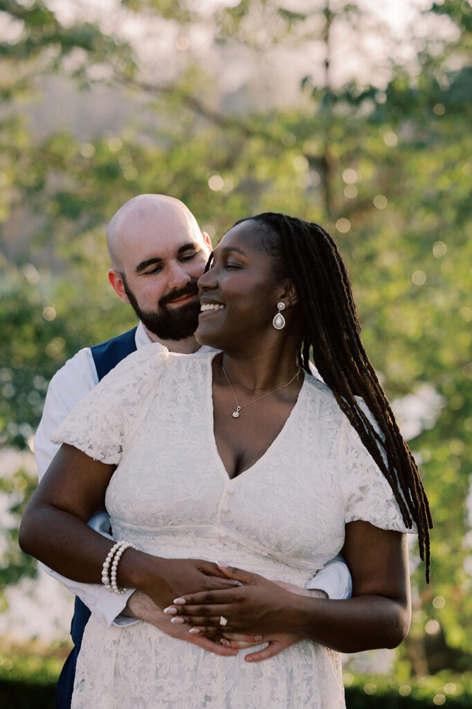 Romantic & Playful Engagement Photos at Tryphena’s Garden in Fort Valley, Georgia