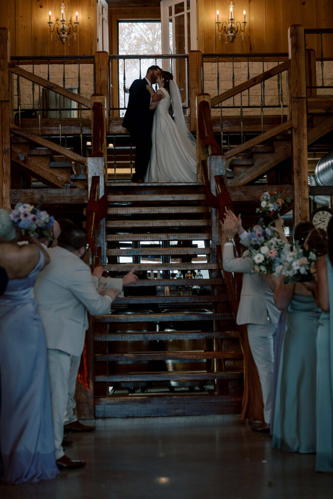 cute picture of the newlyweds hugging