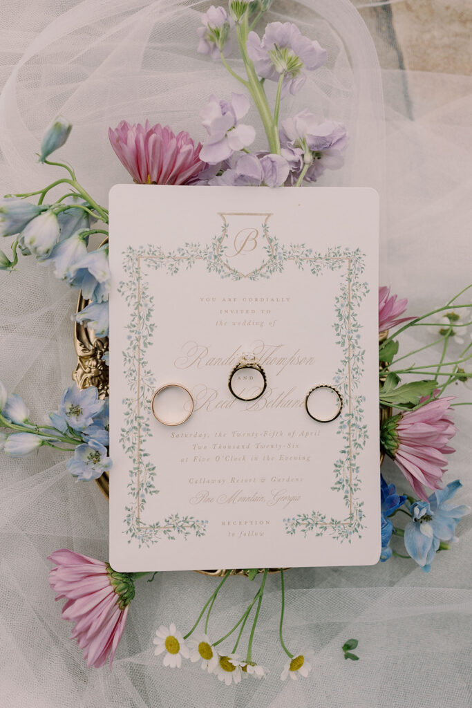 cute picture of the wedding rings