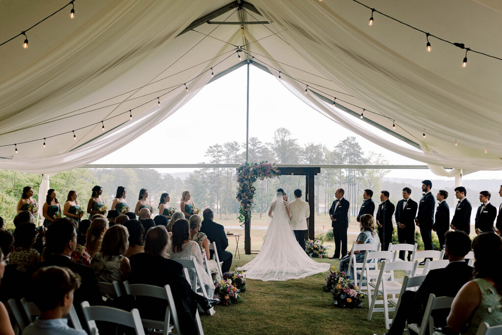 A Rain-Kissed Callaway Gardens Wedding With the Sweetest Chapel First Look
