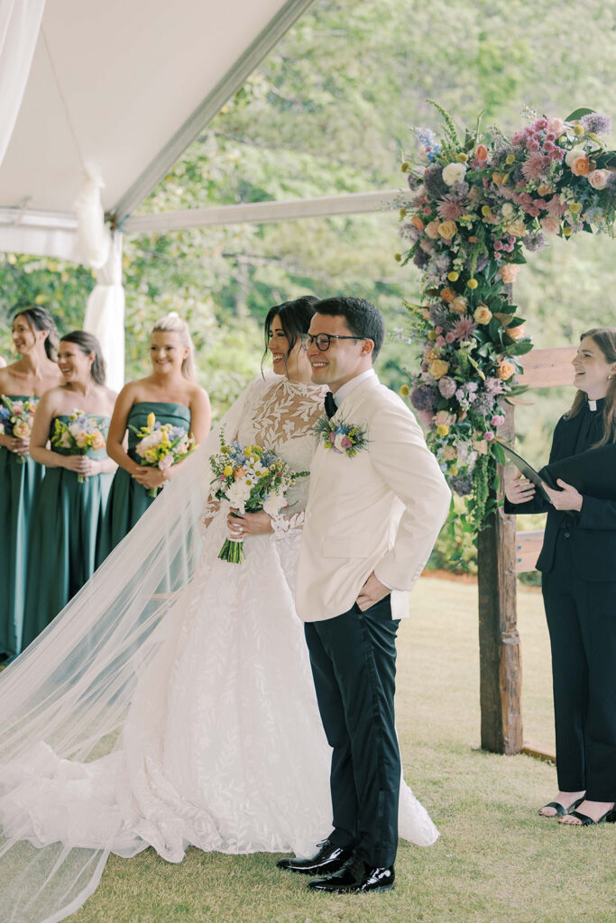 A Rain-Kissed Callaway Gardens Wedding With the Sweetest Chapel First Look