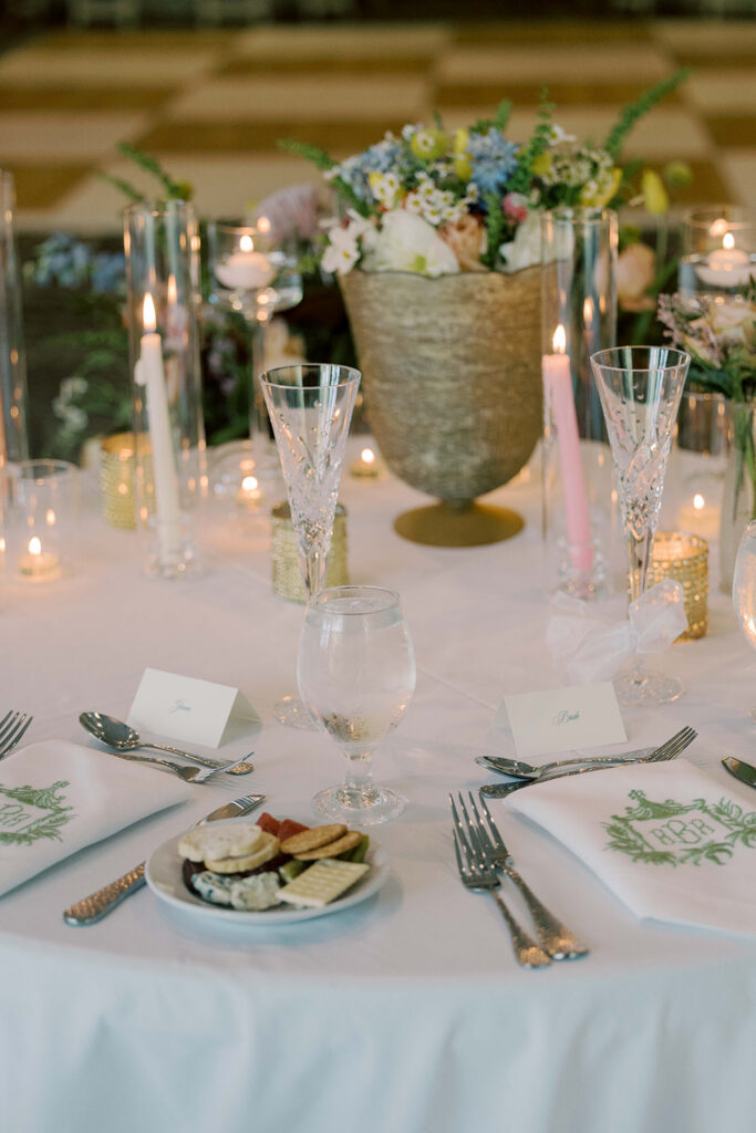 stunning florals at the wedding reception