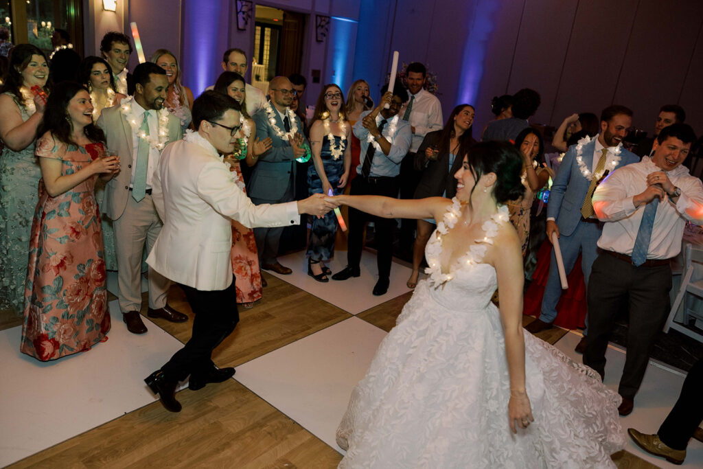 fun wedding reception party
