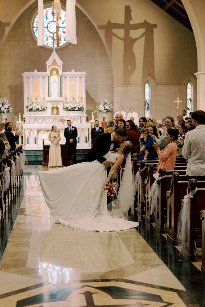A Classic Spring Roswell Catholic Wedding at St. Peter Chanel Church