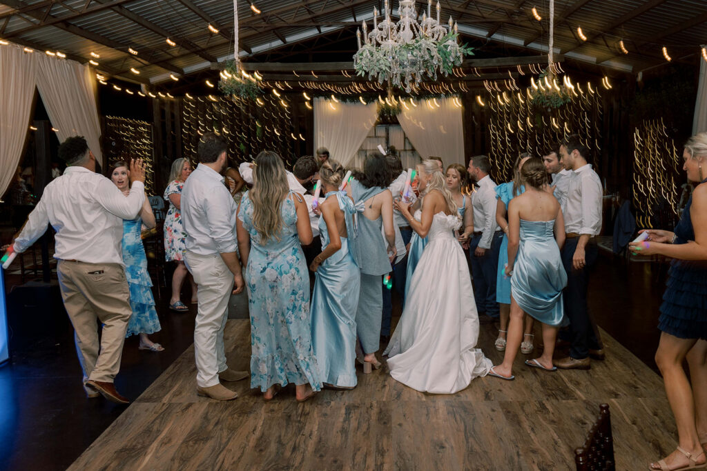 fun wedding reception party