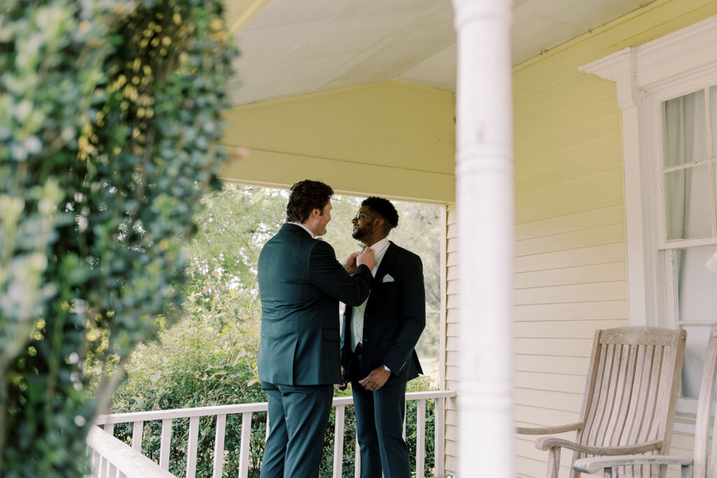 groom getting ready for his dream wedding ceremony