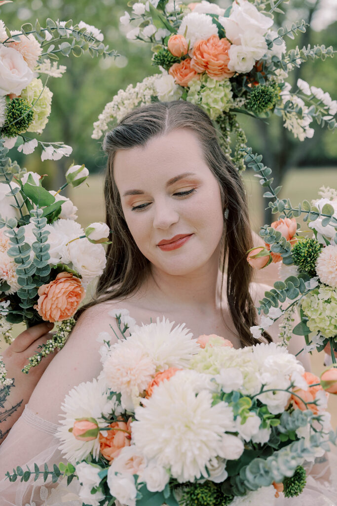 stunning portrait of the bride