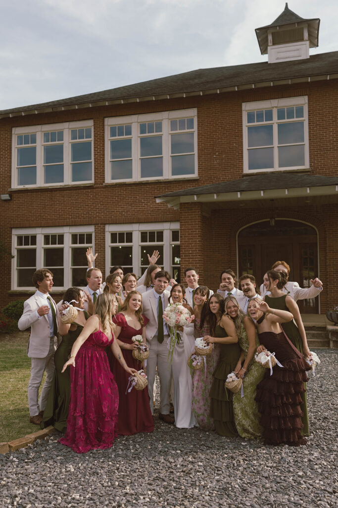 fun bridal party portraits in SC