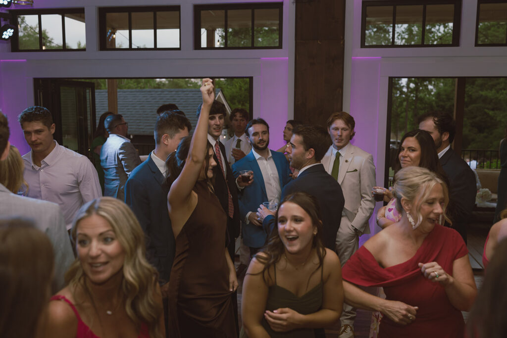fun wedding reception party