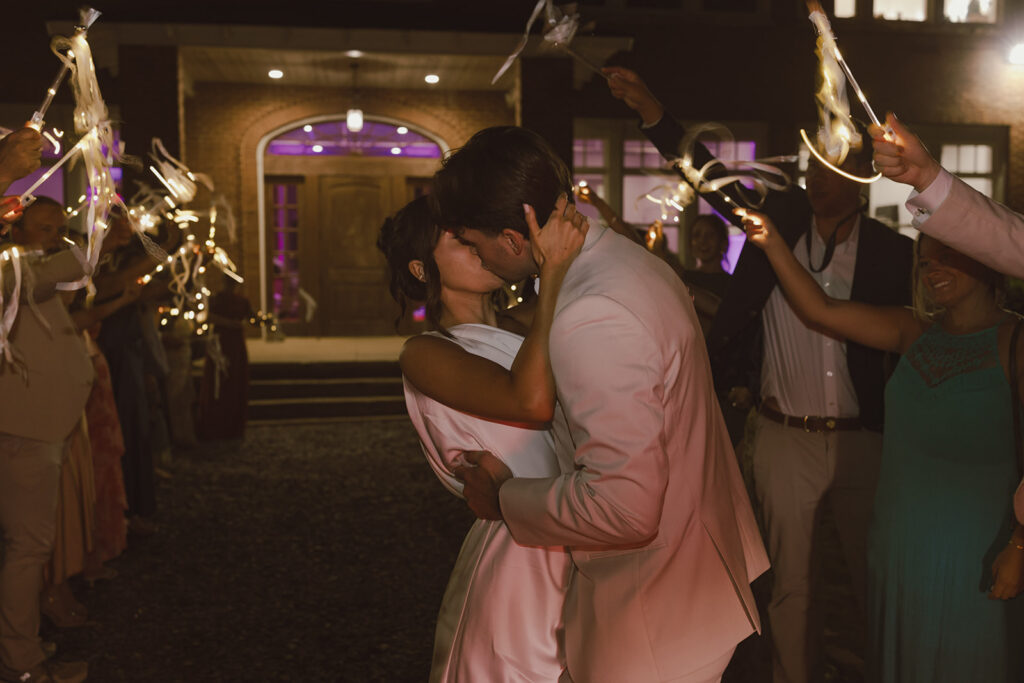 newlyweds send off