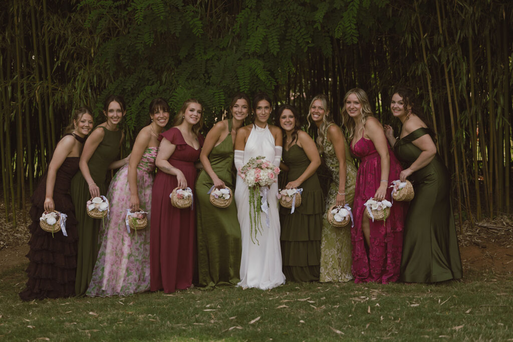 stunning picture of the bride and her friends