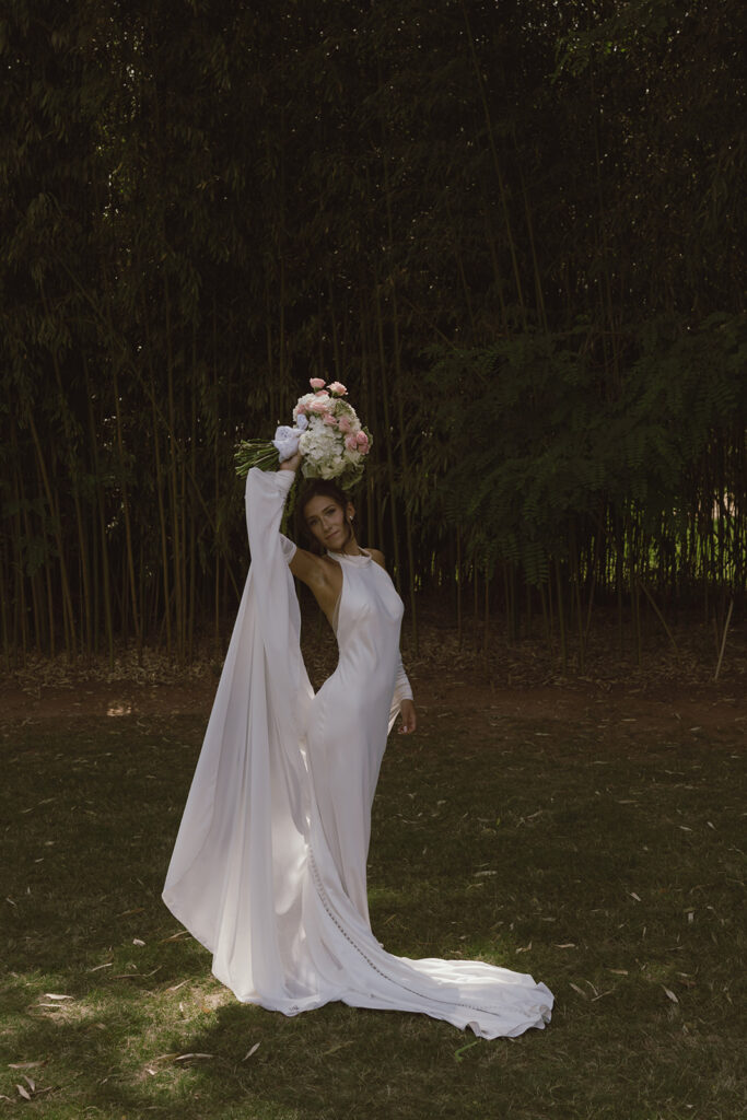 stunning portrait of the bride