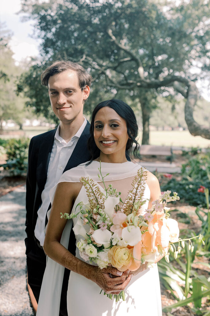 golden hour bridal portraits in savannah