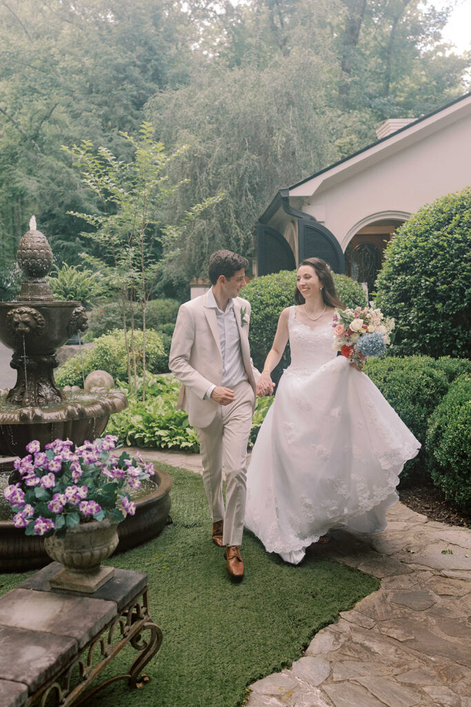 A Whimsical Lions Gate Manor Wedding with Garden Views & Faith-Filled Moments