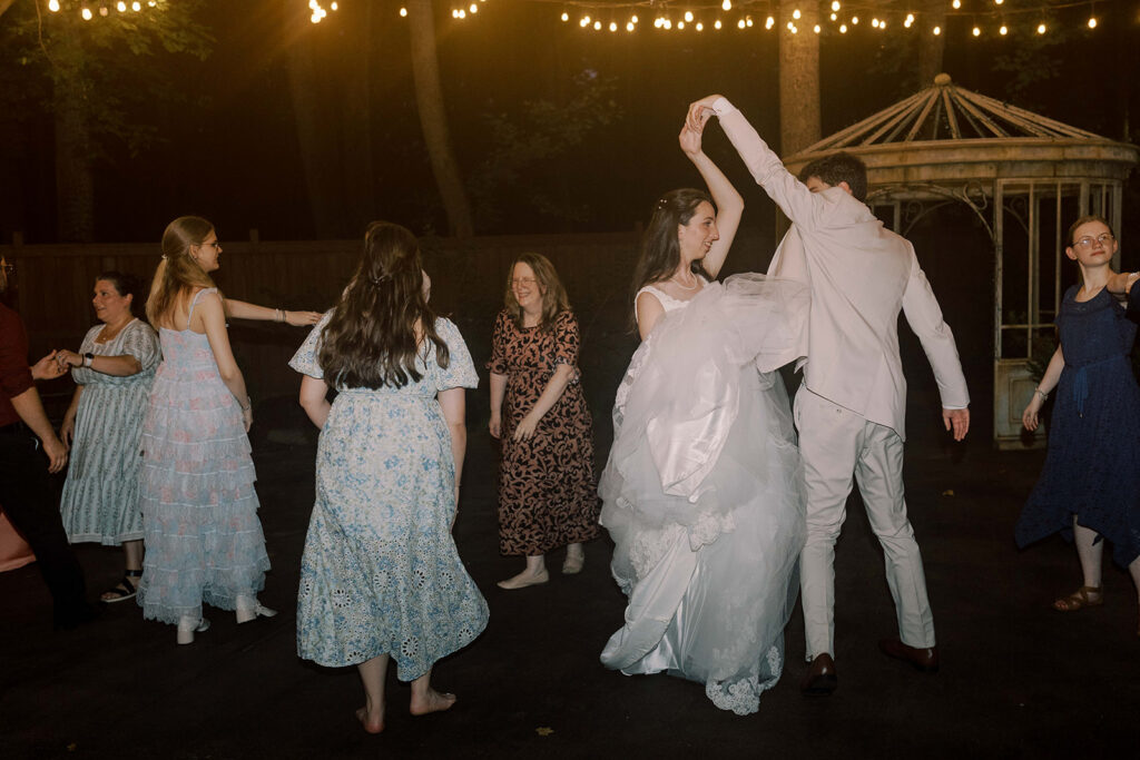 lively wedding reception party in SC
