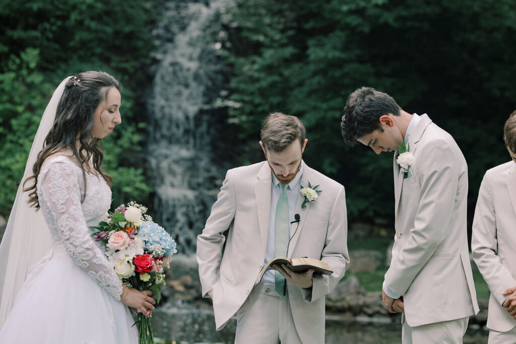 A Whimsical Lions Gate Manor Wedding with Garden Views & Faith-Filled Moments