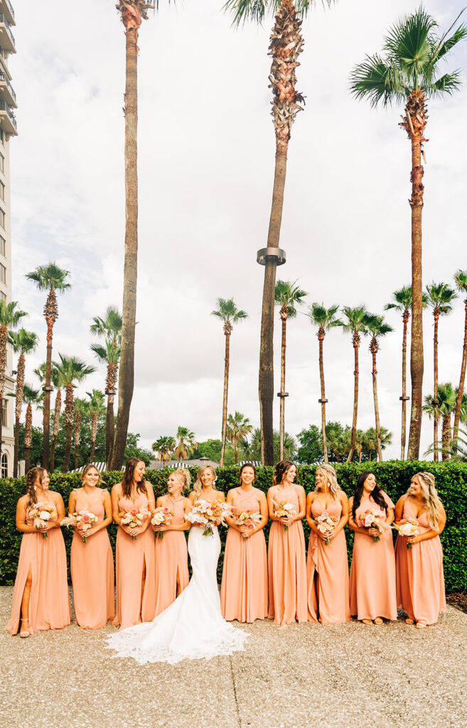 portrait of the bride and her friends