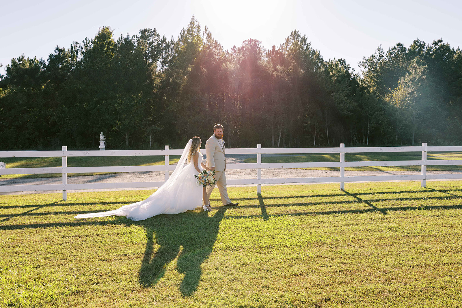 golden hour bridal portraits in GA