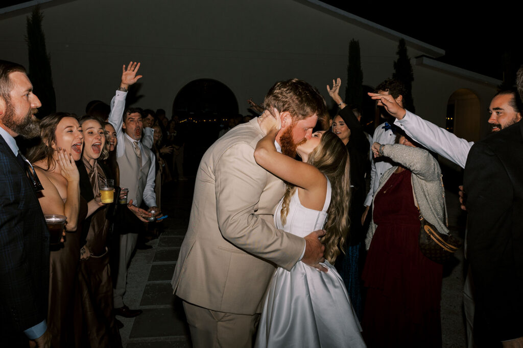 newlyweds send off
