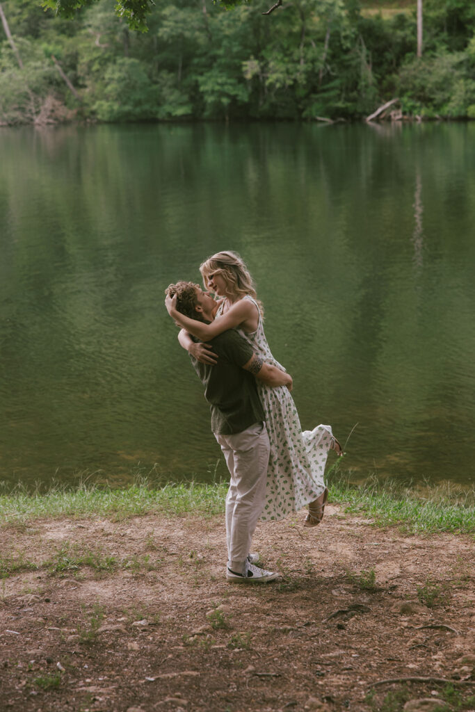 couple dancing during their GA photoshoot