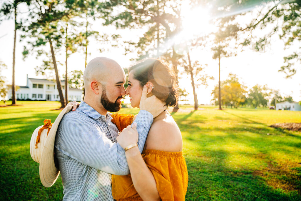 golden hour couple portraits in GA