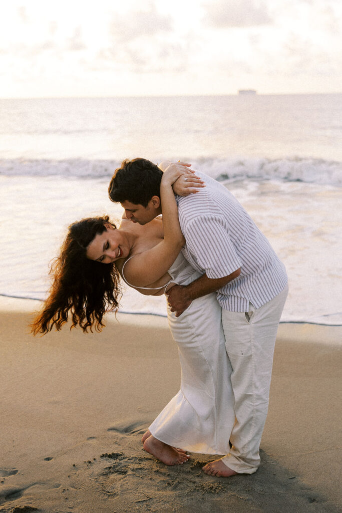 romantic beach photoshoot in GA