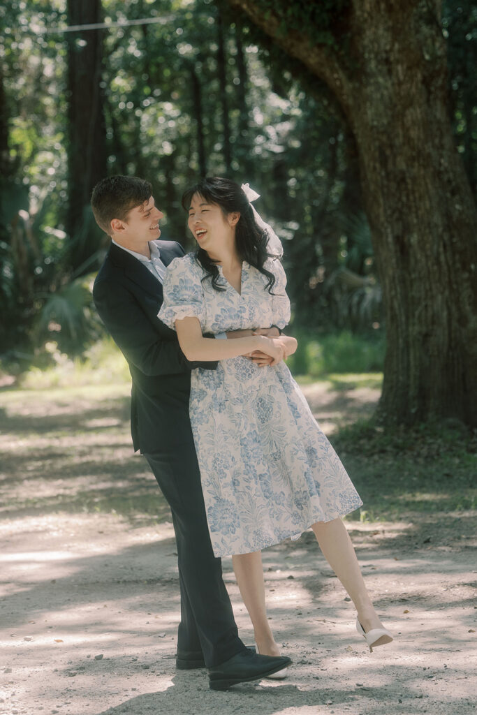golden hour couple portraits in GA