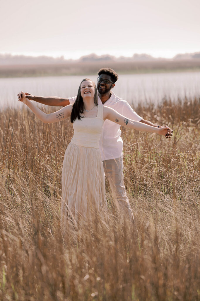 golden hour couple session in GA