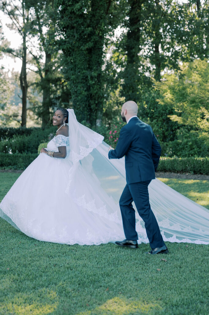 playful bridal portraits in GA