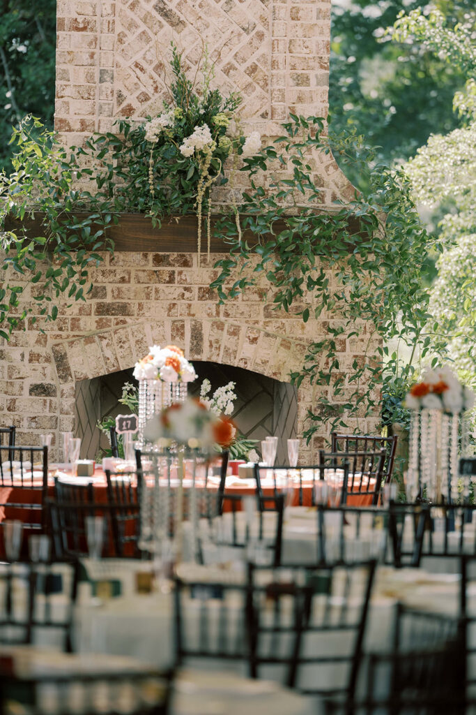 stunning florals at the wedding reception