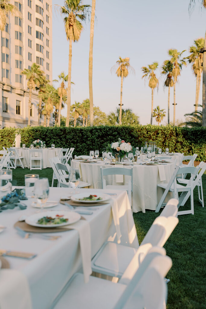 beautiful florals at the wedding reception