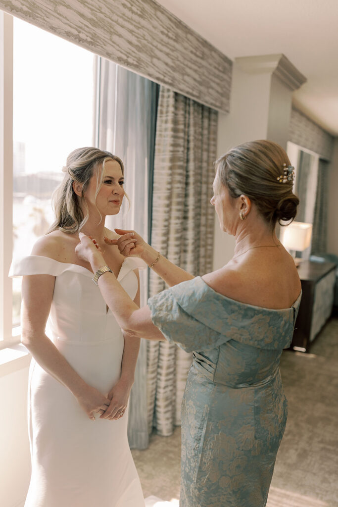 bride getting ready for her dream wedding day